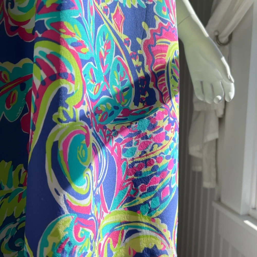 NWT Lilly Pulitzer XL Poppy Dress In ‘Toucan Play’ Print 100% silk w/poly lining - Picture 11 of 16